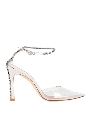 STUART WEITZMAN Décolleté Bianco PVC - Polivinilcloruro, Pelle di vitello