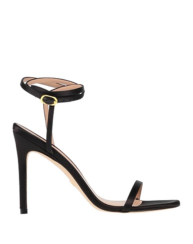 STUART WEITZMAN Sandals Black Textile fibers