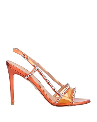 STUART WEITZMAN Sandals Orange Soft Leather