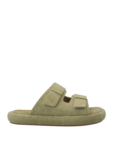 ILIO SMERALDO x THE FRANKIE SHOP Sandali Verde salvia Fibre tessili