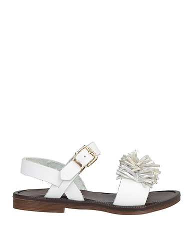 JARRETT Sandals White Soft Leather