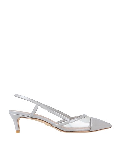 STUART WEITZMAN Court Light grey Soft Leather, Other Fibres