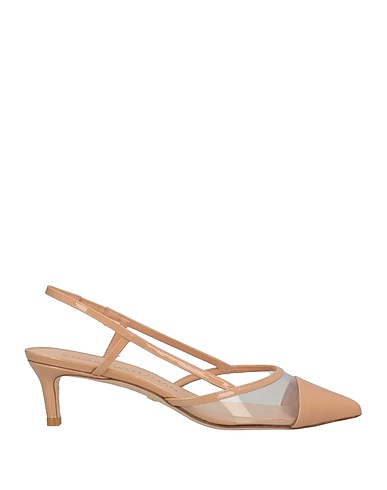 STUART WEITZMAN Décolleté Sabbia Pelle, Altre Fibre