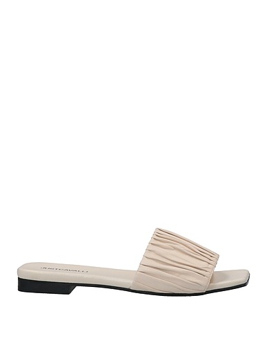 JUST CAVALLI Sandals Ivory Soft Leather