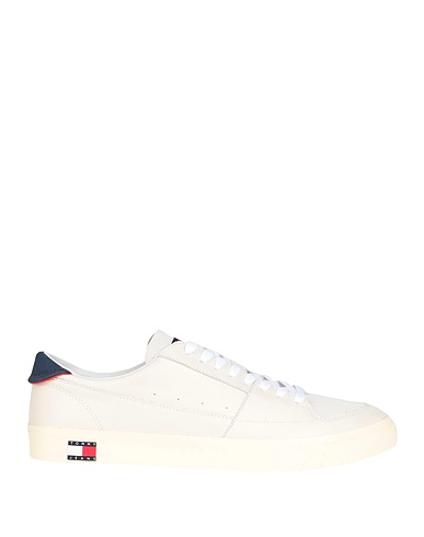 TOMMY JEANS スニーカー オフホワイト 革（なめし加工）