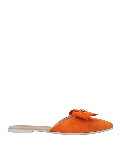 FLORENS Sandals Orange Leather