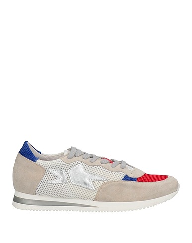 SEQUEL by ISHIKAWA Sneakers Red Soft Leather, Textile fibres