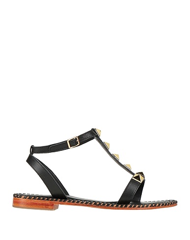HADEL Sandals Black Soft Leather