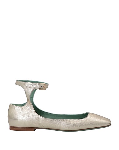 PAOLA D'ARCANO Ballerinas Platin Leder