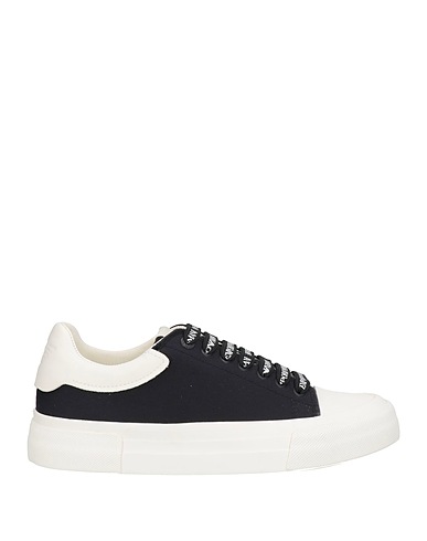 EMPORIO ARMANI Sneakers Black Soft Leather, Textile fibres