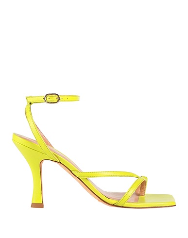 ERIKA CAVALLINI Flip flops Lime green Soft Leather