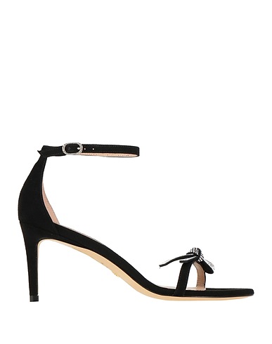STUART WEITZMAN Sandals Black Leather