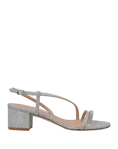 STUART WEITZMAN Flip flops Silver Textile fibres