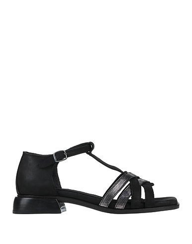HUNDRED 100 Sandals Black Soft Leather