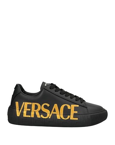 VERSACE Sneakers Schwarz Leder