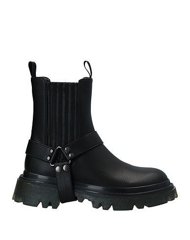 CAFèNOIR Ankle boot Black Other Fibres, Textile fibres