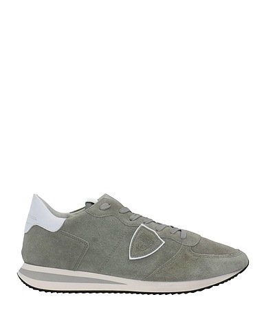 PHILIPPE MODEL Sneakers Militärgrün Leder, Gewebefasern