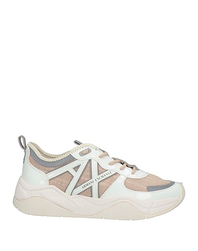 ARMANI EXCHANGE Sneakers Light brown 80% Rayon, 20% Linen, Polyester, Polyurethane