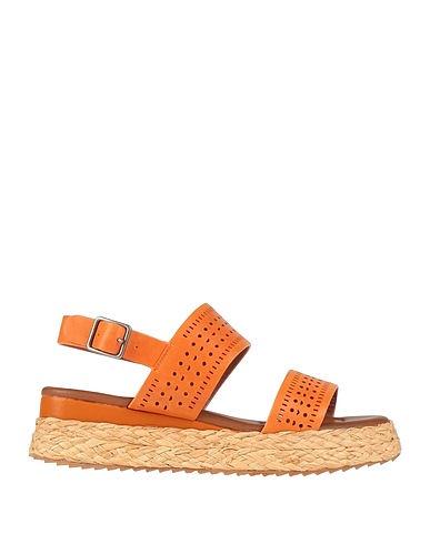 RAHYA GREY Espadrillas Arancione Pelle