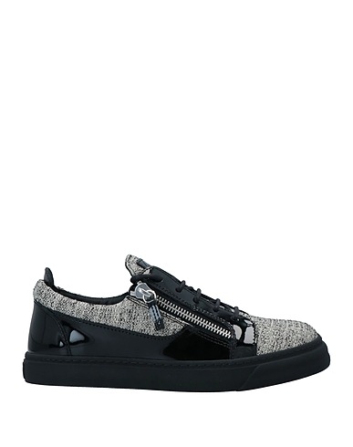 GIUSEPPE ZANOTTI Sneakers Beige Soft Leather, Textile fibers
