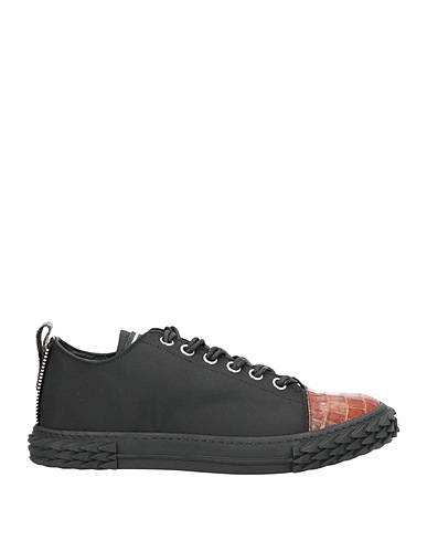 GIUSEPPE ZANOTTI Sneakers Black Soft Leather, Textile fibres