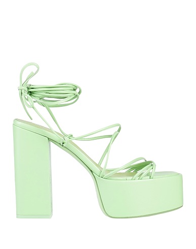 PARIS TEXAS Sandali Verde chiaro Pelle