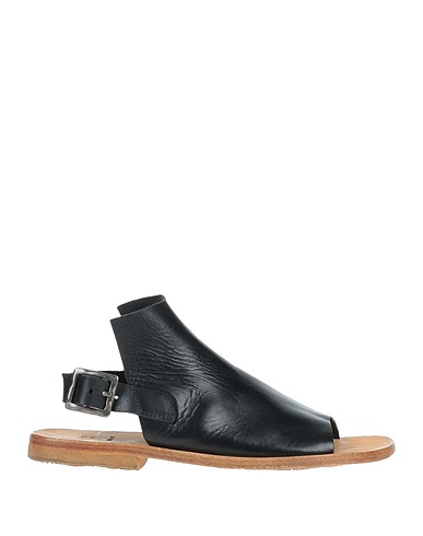 MOMA Sandals Black Calfskin, Cowhide