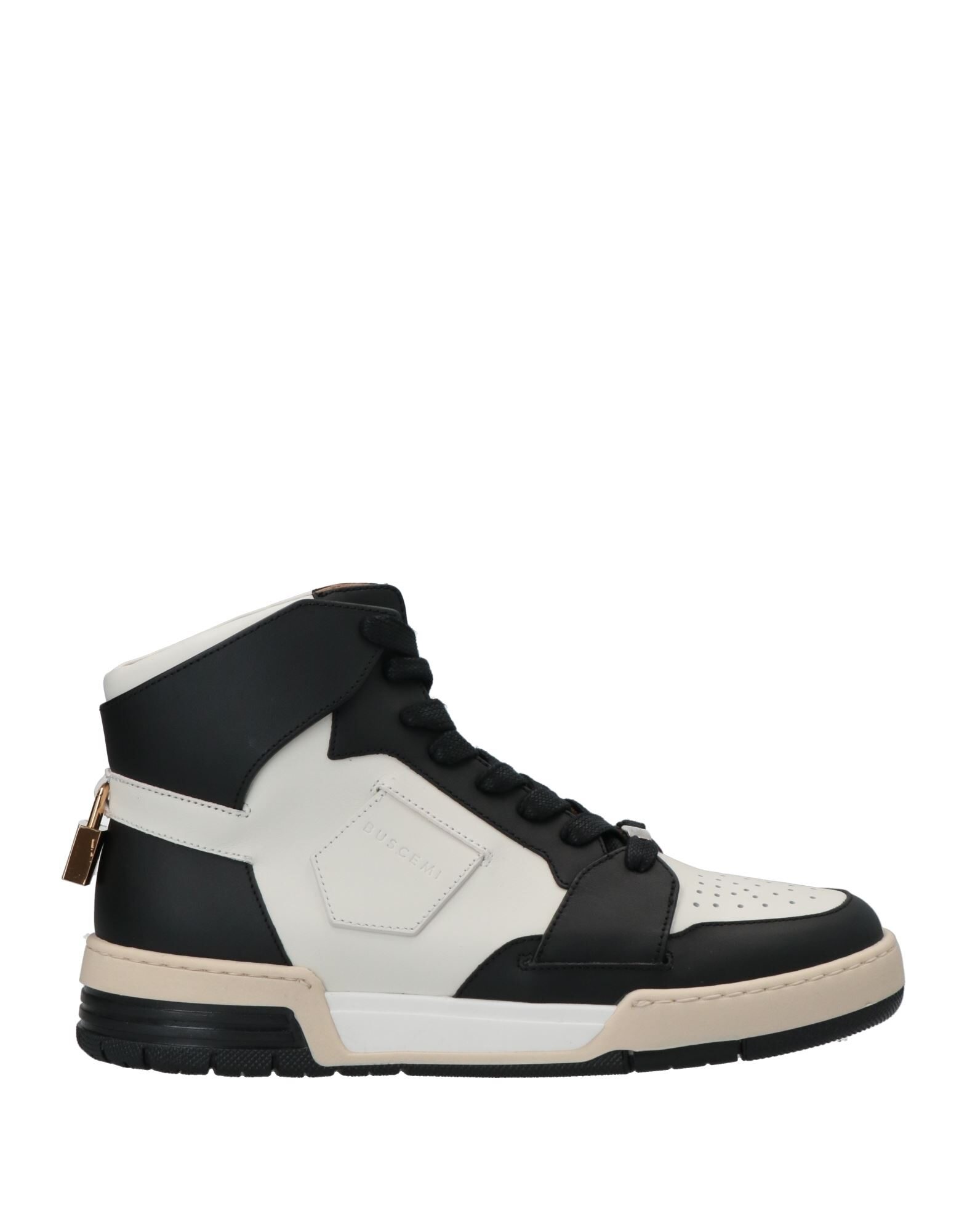 スニーカー【BUSCEMI】関税込送料無料 ハイカット 装飾付き 無地 ファットシューレース ハイカットスニーカー（スニーカー