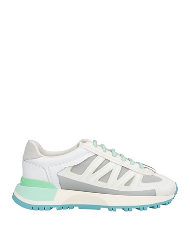MAISON MARGIELA Sneakers White Leather, Textile fibres