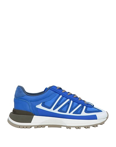 MAISON MARGIELA Sneakers Bright blue Leather, Textile fibres