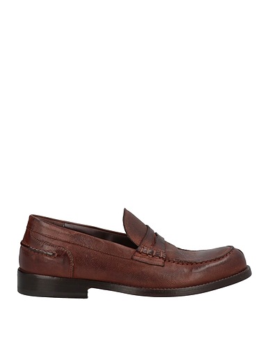 FABRIZIO SILENZI Loafers Dark brown Soft Leather