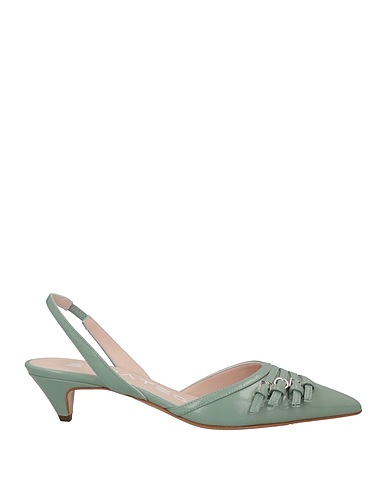 STRATEGIA Pumps Salbeigrün Leder