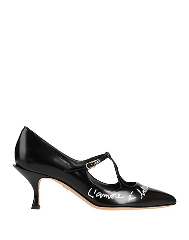 DOLCE&GABBANA Pump Black 100% Calfskin
