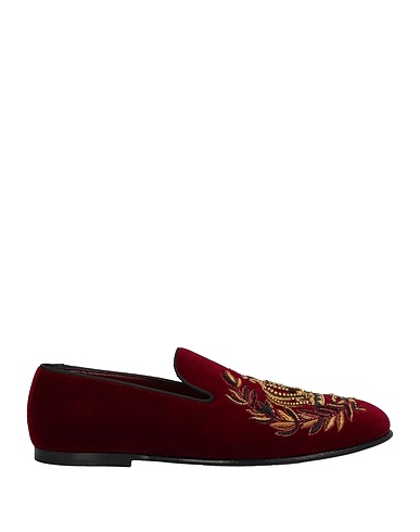 DOLCE&GABBANA Loafers Burgundy 100% Cotton