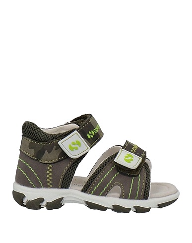 SUPERGA Sandals Military green Textile fibers