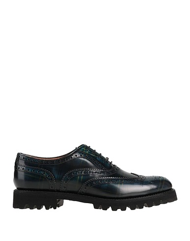 CHURCH'S Laced shoes Midnight blue Soft Leather