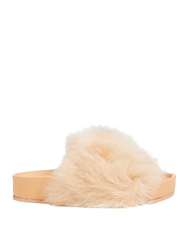 JIL SANDER Sandals Apricot Soft Leather, Other Fibres