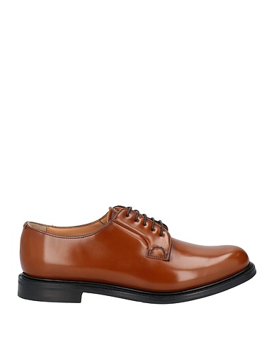 CHURCH'S Laced shoes Tan Soft Leather