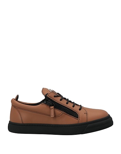 GIUSEPPE ZANOTTI Sneakers Camel Textile fibres