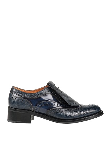 CHURCH'S Laced shoes Blue Soft Leather