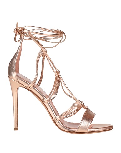 ANNA F. Sandals Rose gold Soft Leather
