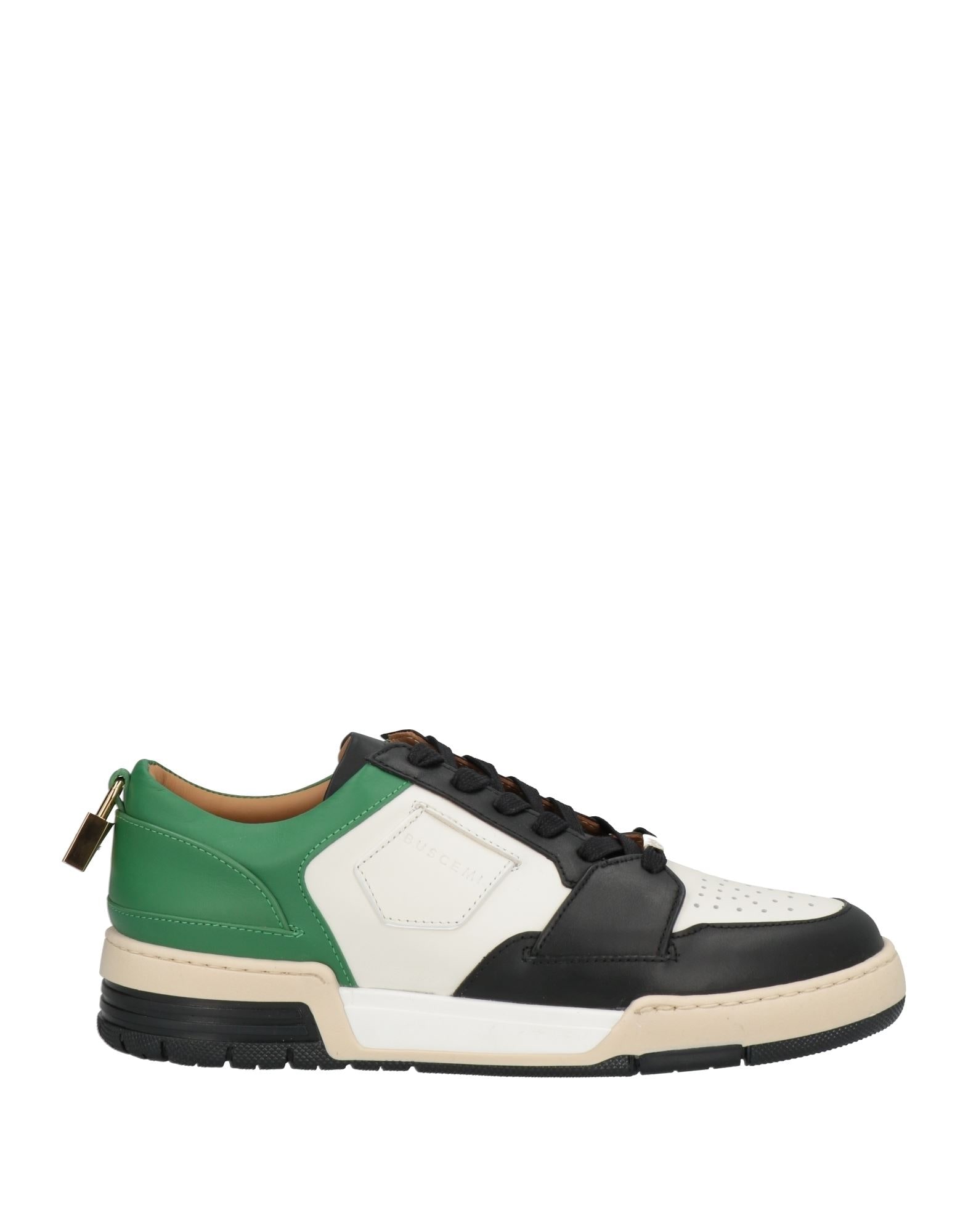 スニーカー【BUSCEMI】関税込送料無料 ハイカット 装飾付き 無地 ファットシューレース ハイカットスニーカー（スニーカー