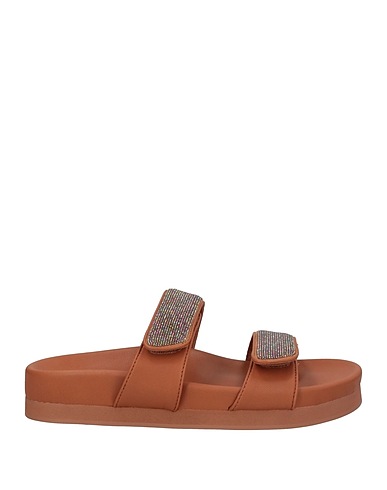 LOLA CRUZ Sandals Camel Leather