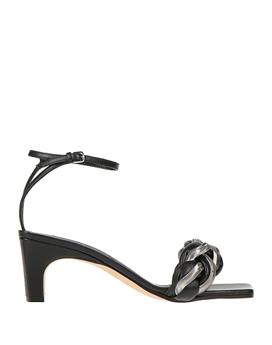 SERGIO ROSSI Sandals Black Soft Leather