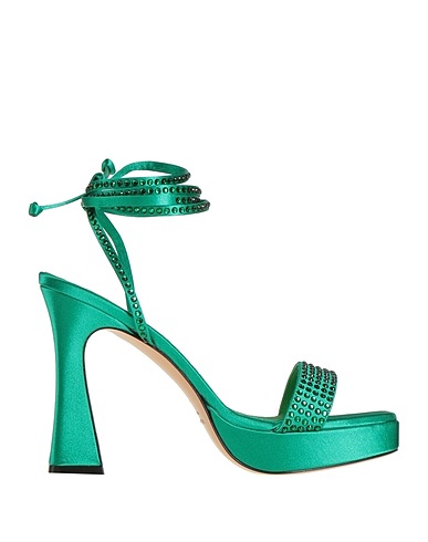 MARC ELLIS Sandals Green Textile fibers