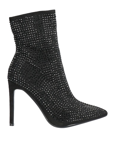 FRANCESCO MILANO Ankle boot Black Textile fibres