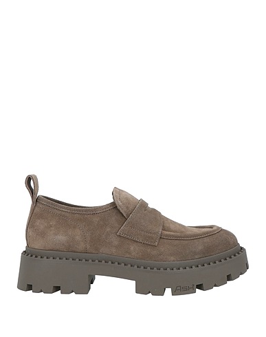 ASH Loafers Military green Leather