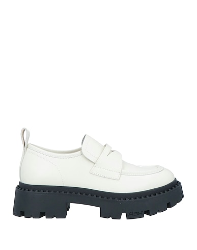 ASH Loafers Ivory Soft Leather