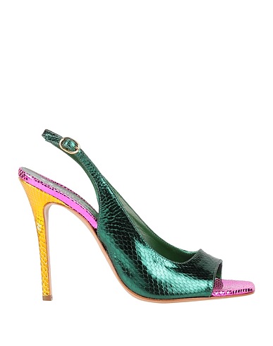 MARC ELLIS Sandals Green Soft Leather
