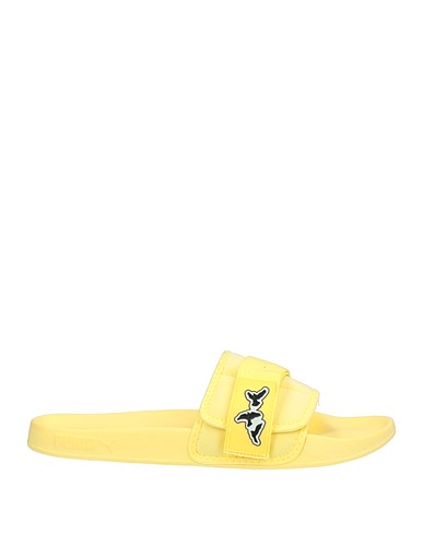 PUMA Sandalen Pastellgelb Gewebefasern